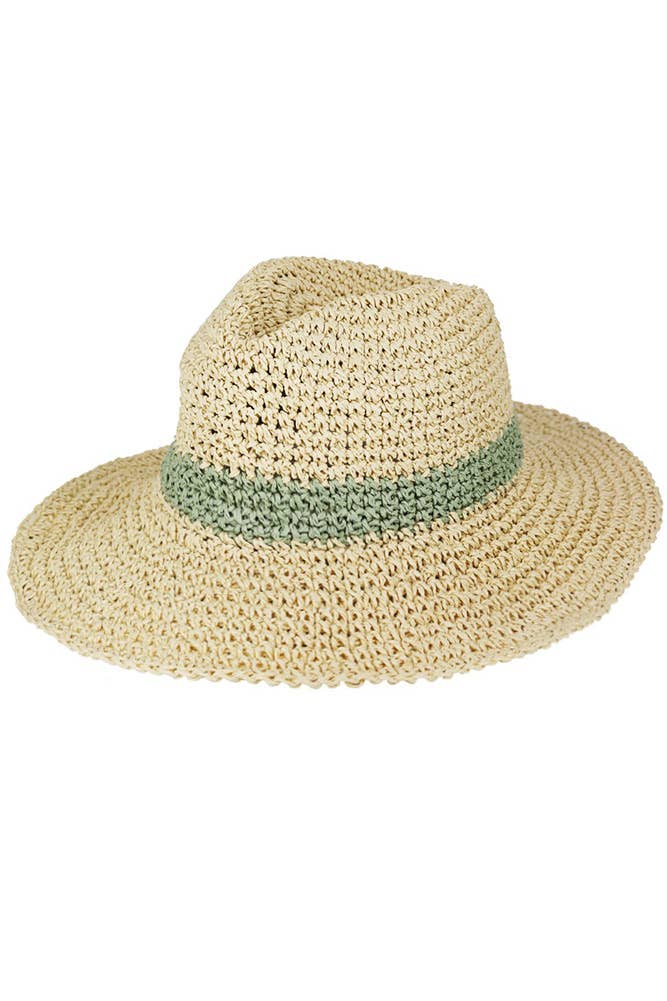 Hana - Wholesale Cowboyhoed - Dames - Two Ways Shapes tweekleurige cowboyhoed van stro5