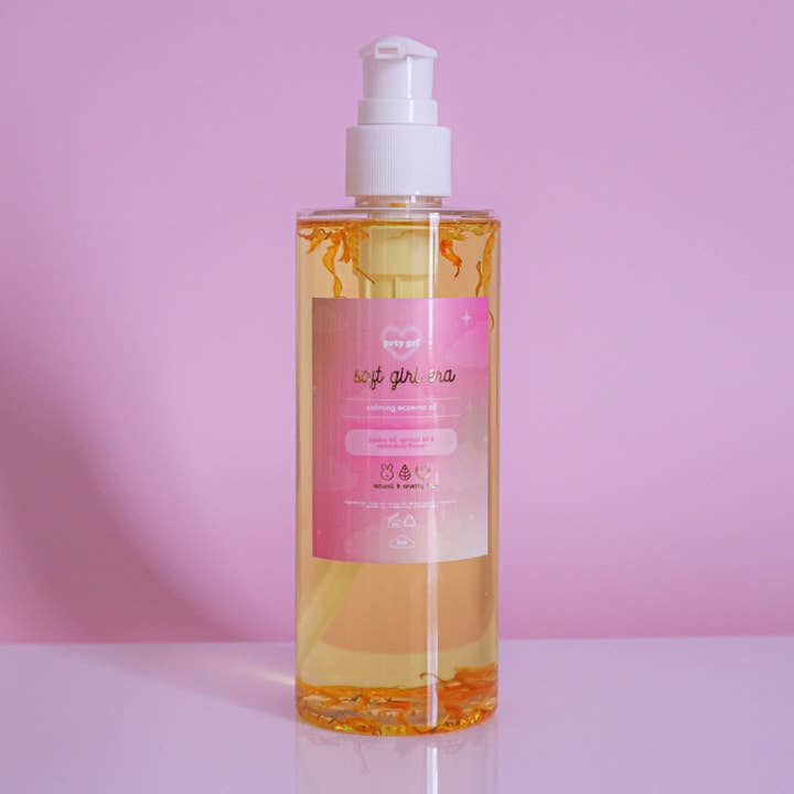 soft girl era calming eczema oil for wholesale by prty grl beauty