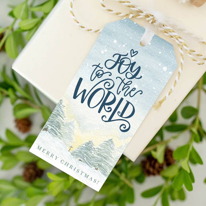 Joy to the World Gift Tags for wholesale by Elizabeth Denniston Design