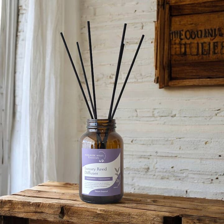 Luxury Reed Diffuser - Lavender & Cardamom for wholesale by Adelaide Hills Essentials