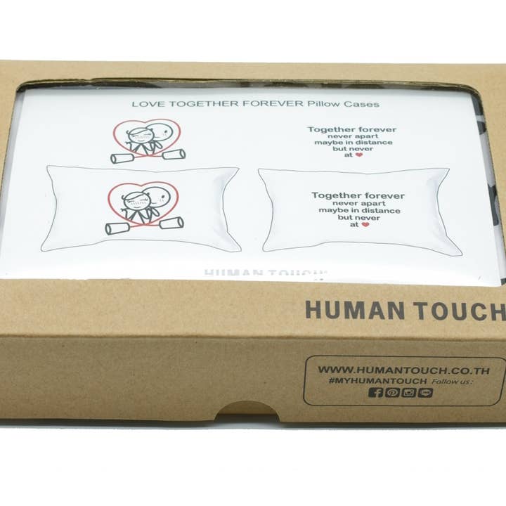 Rare Gear - Wholesale Bedding Pillowcase/Sham - Human Touch, Romantic Couple Pillow Cases. Together Forever.