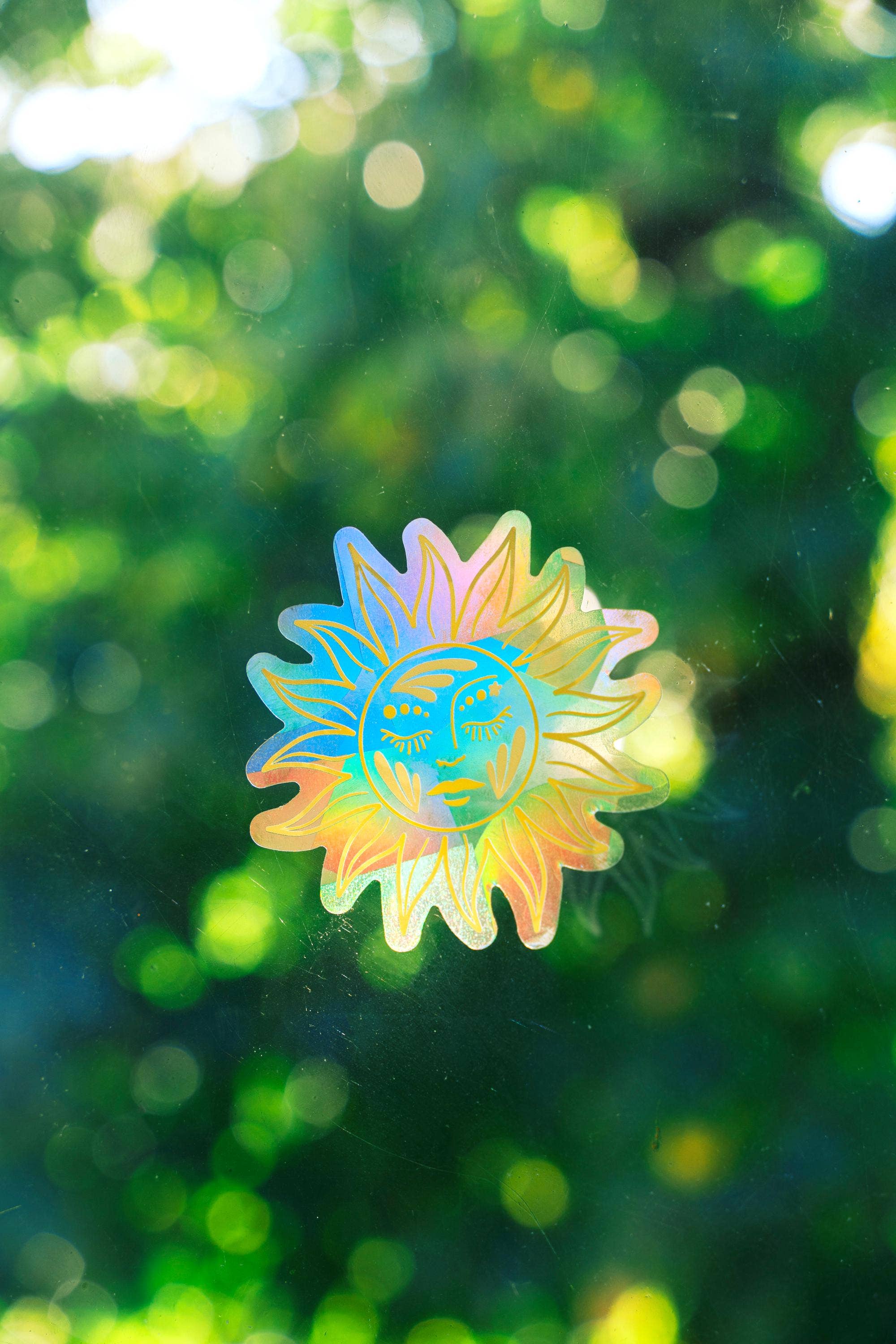 Ten By Ten - Wholesale Suncatcher - Sun Goddess Suncatcher Sticker Rainbow Window Decal