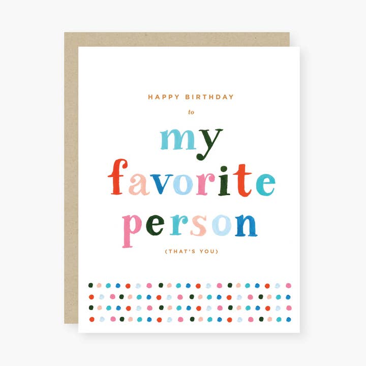 my favorite person birthday card for wholesale by 2021 Co.