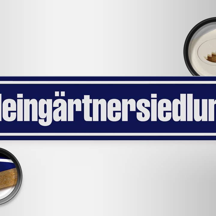 Femer - Wholesale Sign - Wooden sign notice 46x10cm allotment gardener settlement1