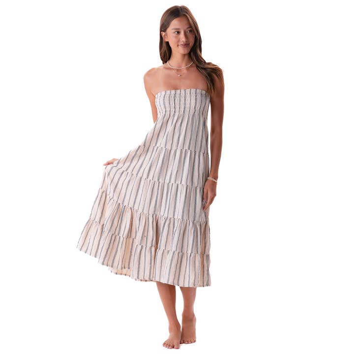 Lotus and Luna - Wholesale Skirt - Women's - Sailor Stripe Sundrift Skirt5