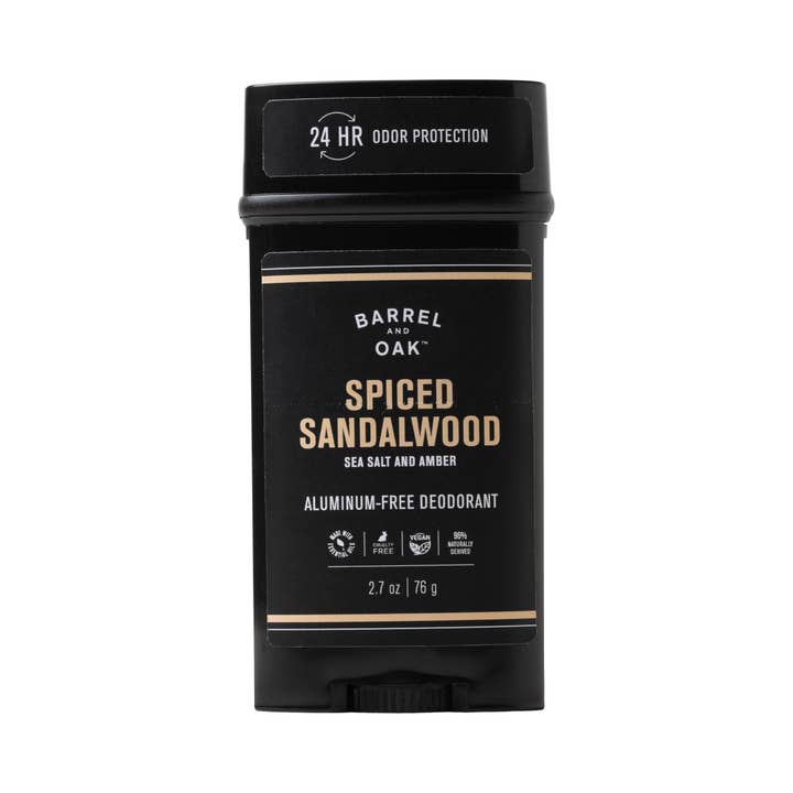 Gentlemen's Hardware - Wholesale Deodorant - Men's - 24-Hour Deodorant - Spiced Sandalwood 2.7 oz