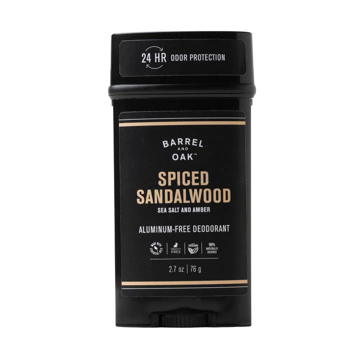 24-Hour Deodorant - Spiced Sandalwood 2.7 oz for wholesale by Gentlemen's Hardware