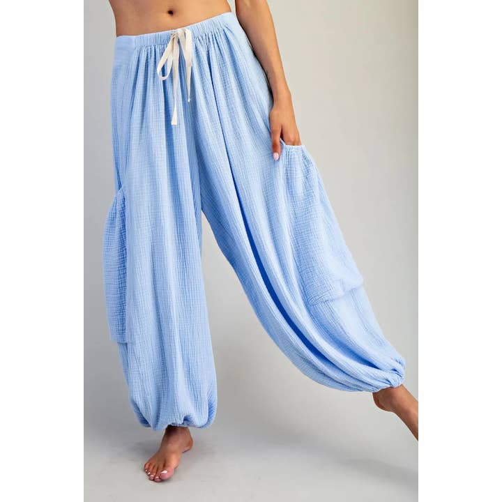 STYLE USA - Wholesale Pants - Women's - NEW Balloon Leg Cotton Gauze Pants5