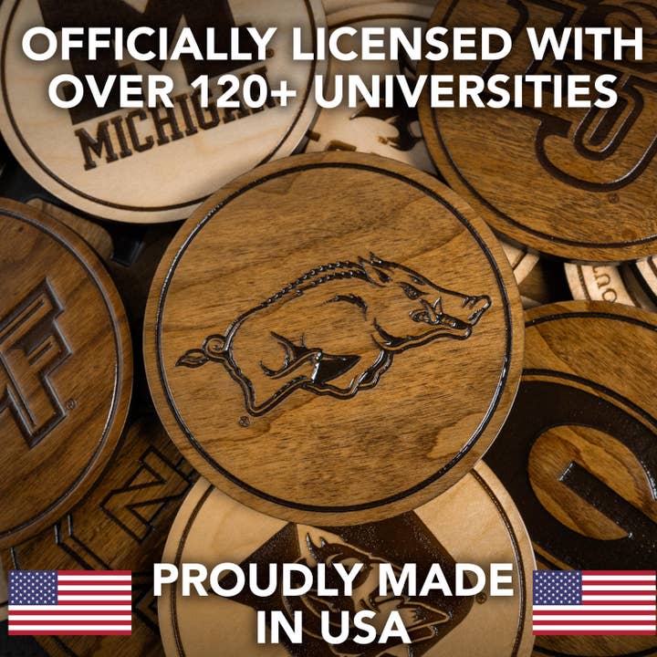 LazerEdge - Wholesale Coasters - Georgia Tech Buzz Coaster – Crafted from Cherry or Maple Wood4