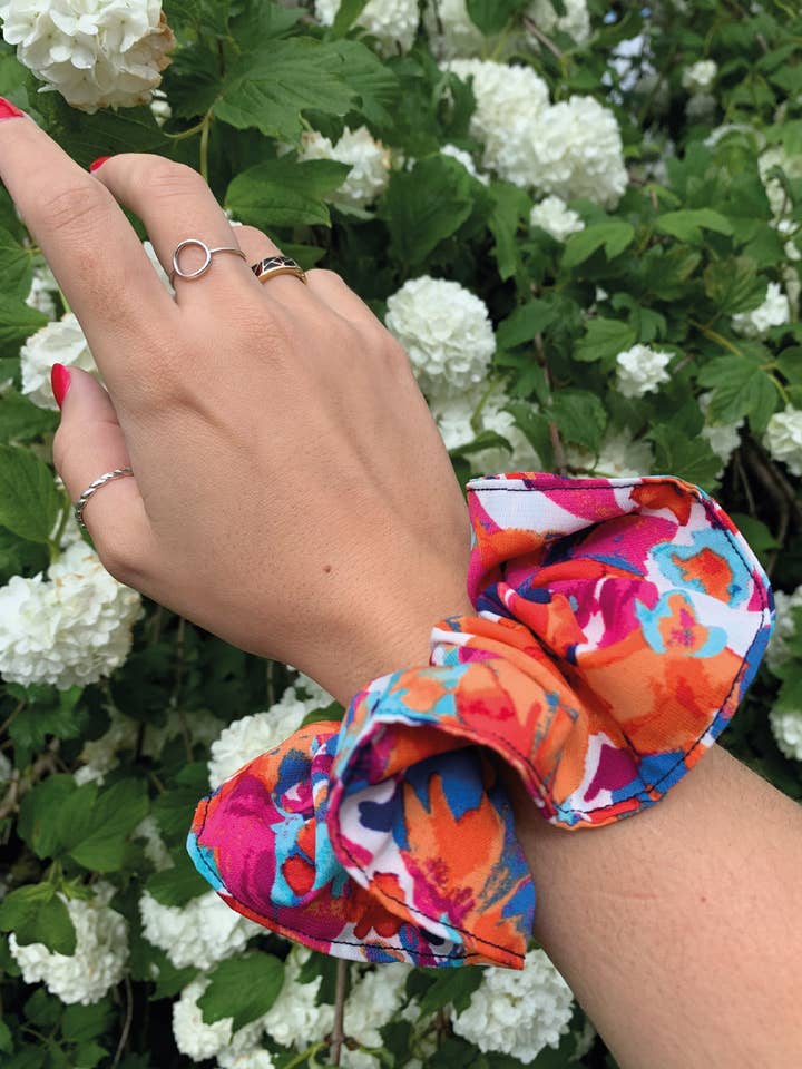 Scrunchie em aquarela por atacado de HERI HODIE