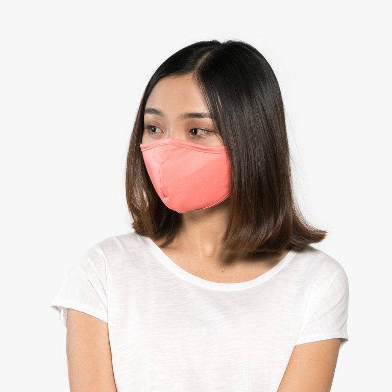 MakMask - Wholesale Protective Face Mask/Shield - Bright Salmon Mask2