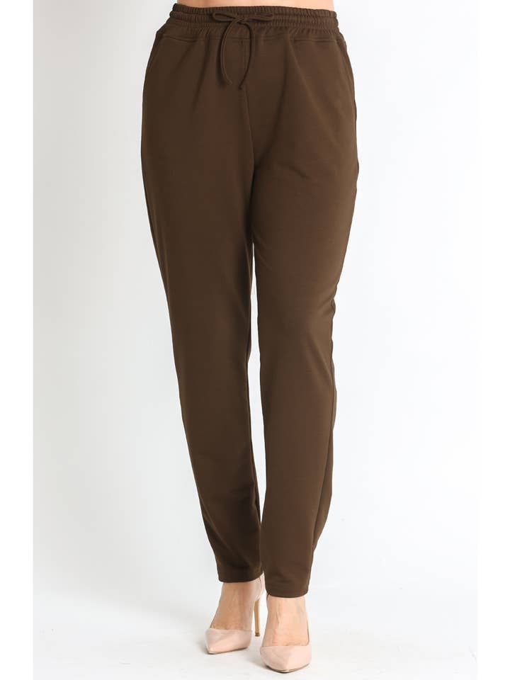 372340L FLEECE KNIT TROUSERS WITH POCKETS AND DRAWSTRING for wholesale by LOURDES CASTILLO