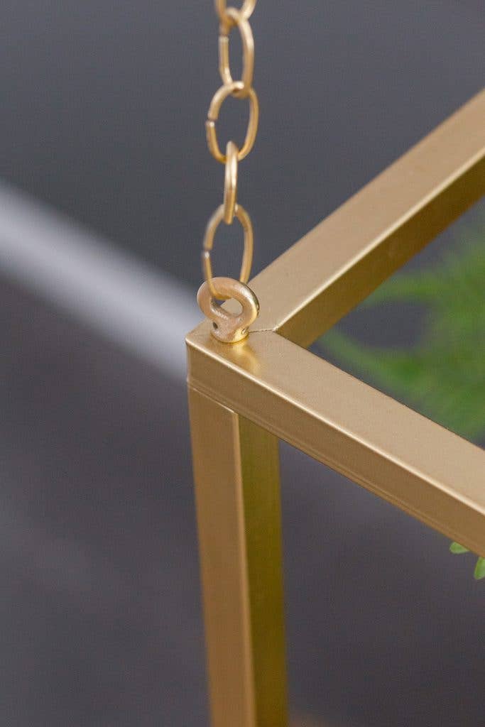 A&B Home Group Inc. - Wholesale Display Shelf - 55x27.5x27.5" Golden Iron Stand With Chains 1EA/CTN4