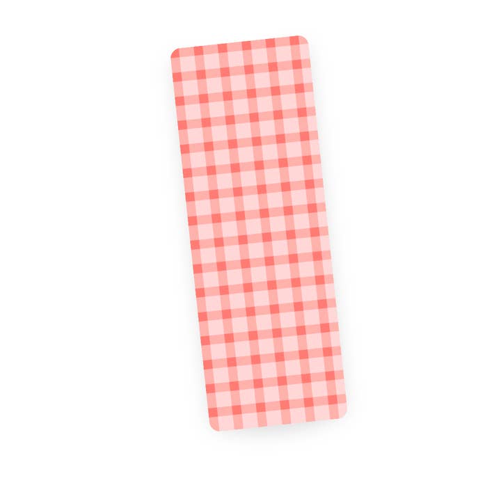 Gingham rosa | Marcapáginas para venta al por mayor de Oak Shore Collective LLC