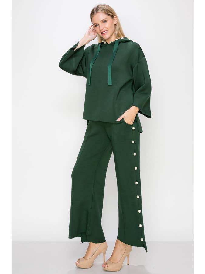Joh Apparel - Venta al por mayor Pantalones - Mujer - Pantalón largo Farrah French Scuba Pearl27
