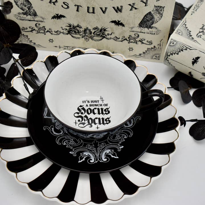 Witch Intention Hocus Pocus Teacup and Saucer for wholesale by All Little Cute Things