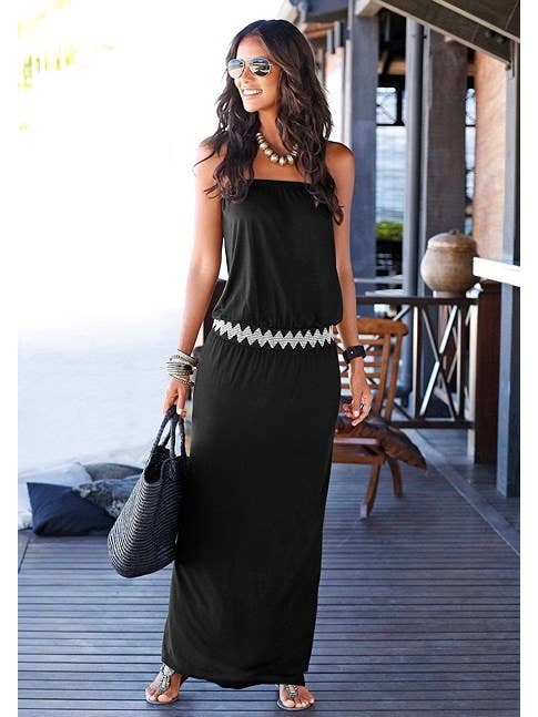 Lascana - Wholesale Dress - Women's - LASCANA Women's Bandeau Maxi Dress