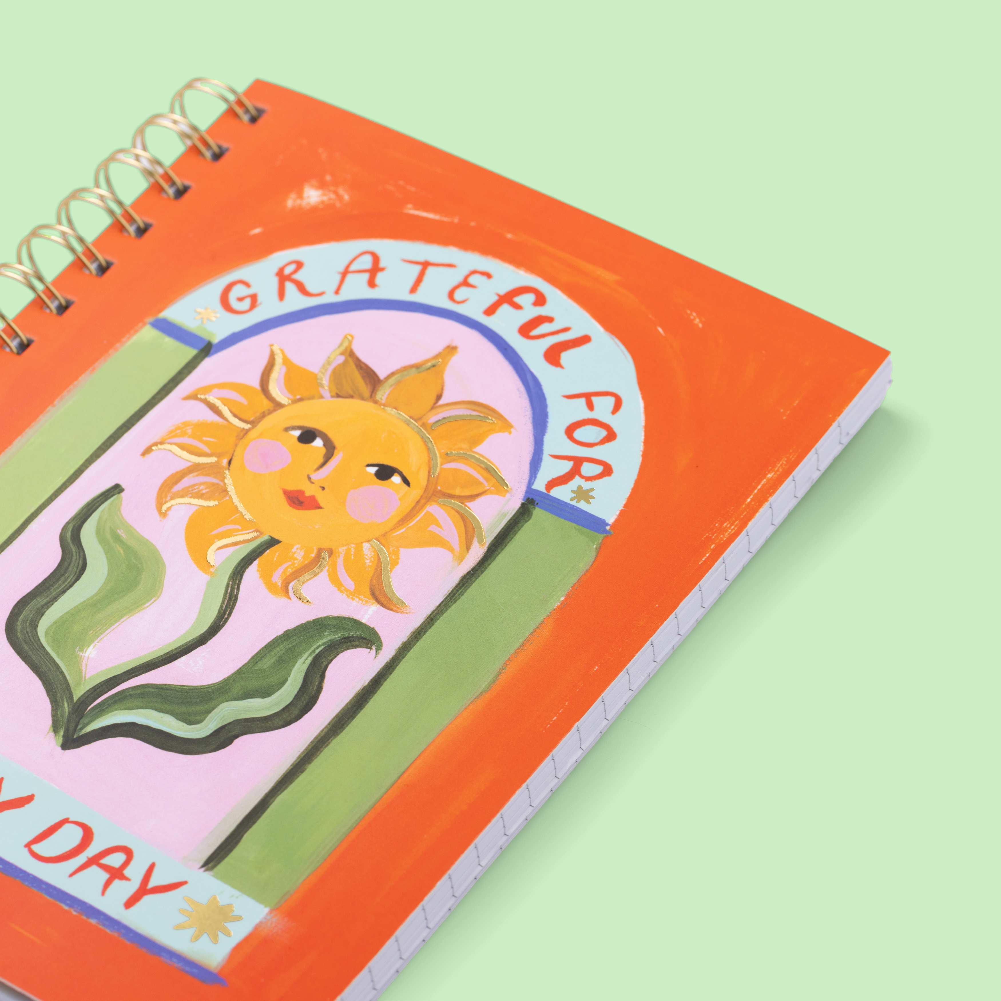 Eleanor Bowmer - Wholesale Notebook - Grateful For Every Day Sunflower Notebook1