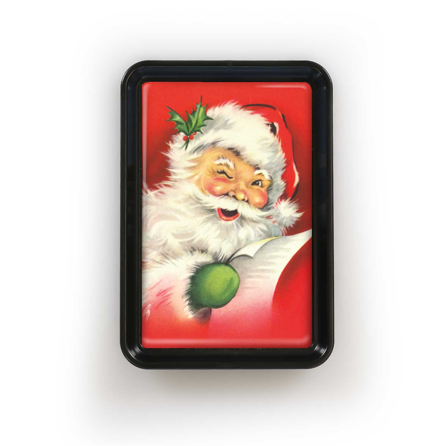 Lucy Lu Designs - Vendita all'ingrosso Vassoi decorativi - Vassoio classico vintage di Babbo Natale1