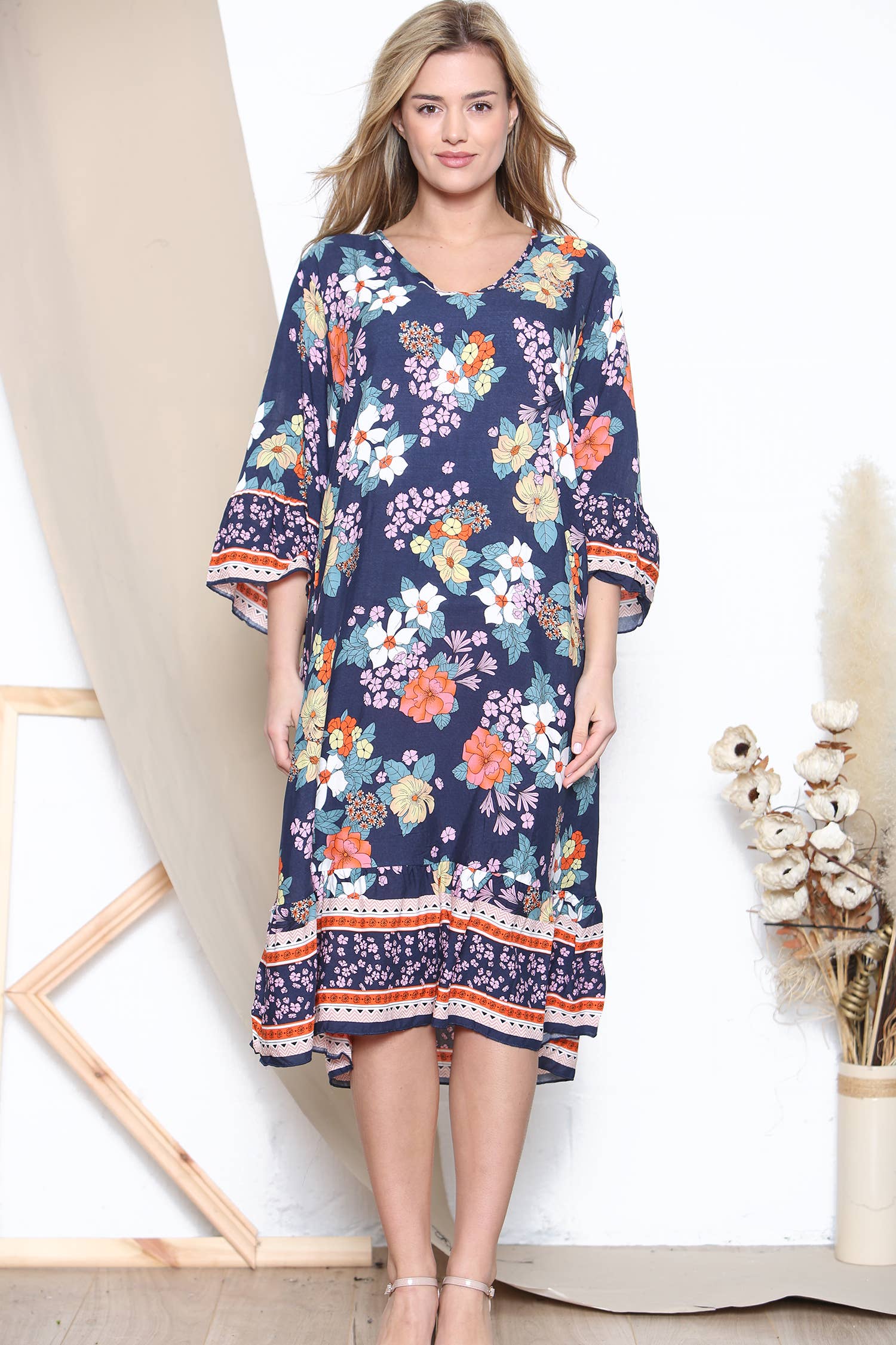 Lucy Sparks - Vendita all'ingrosso Vestito - Donna - Abito leggero a stampa floreale4