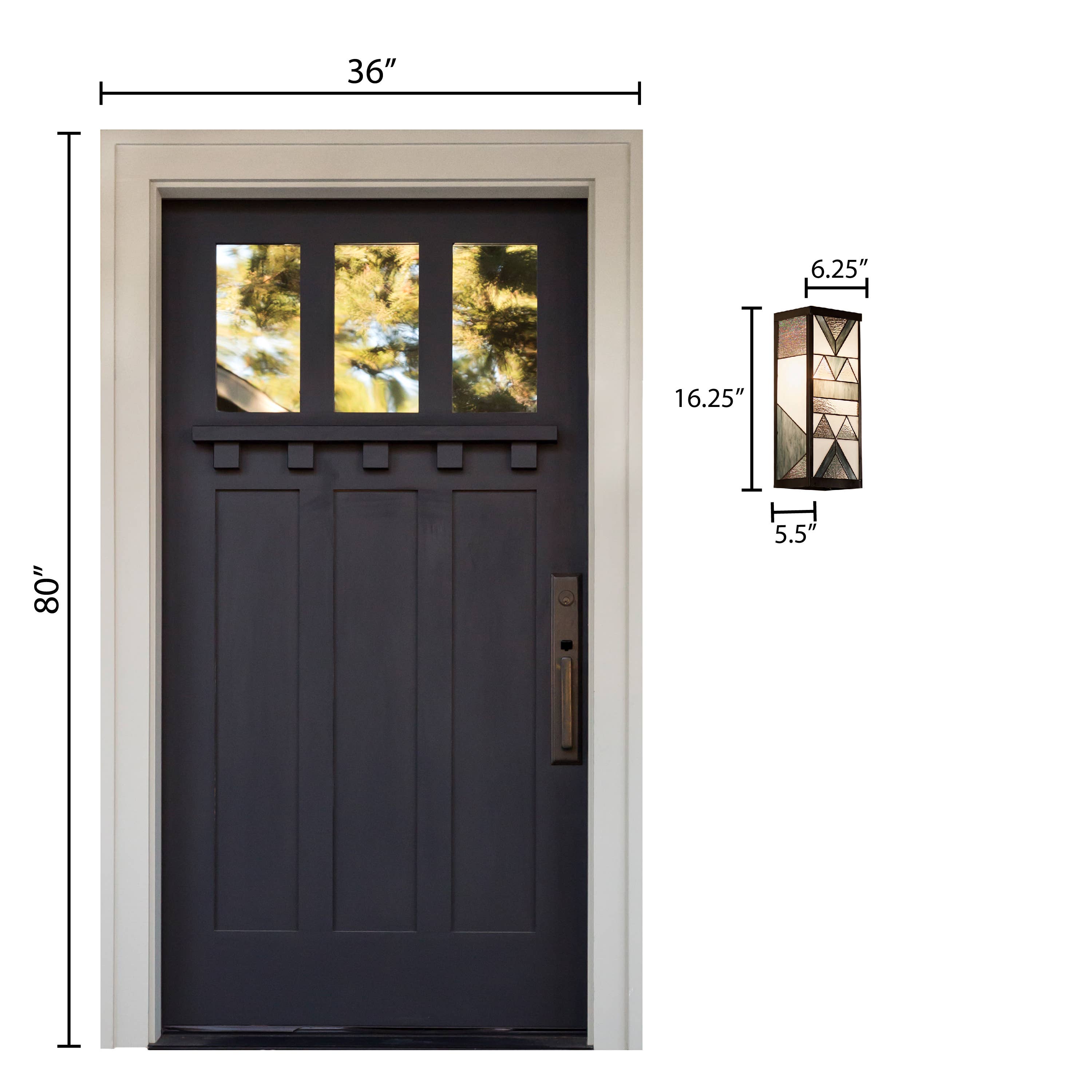 River of Goods - Wholesale Outdoor/Lawn Light - 16.25"H James White 1-Light Geometric Outdoor Wall Sconce6