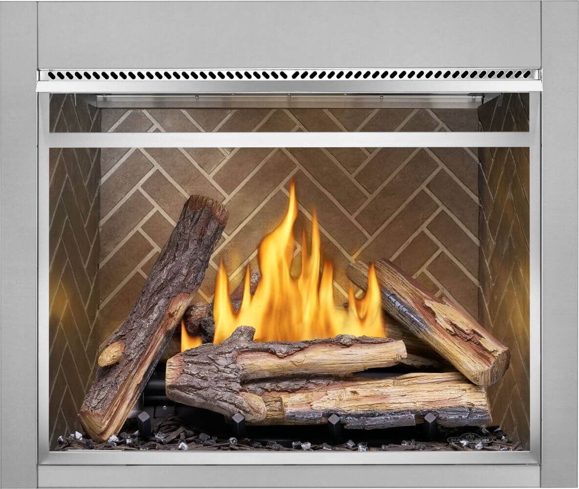 Patio Elegance – wholesale Fire pit – Riverside Outdoor Gas Fireplace – 42-Inch Stylish Heating Solution for Your Patio6