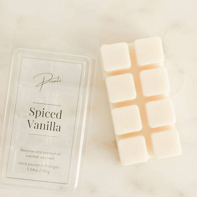 Spiced Vanilla Classic Wax Melt / Non Toxic Wax Melt for wholesale by Prenti - Luxury, Non-Toxic Home Fragrance