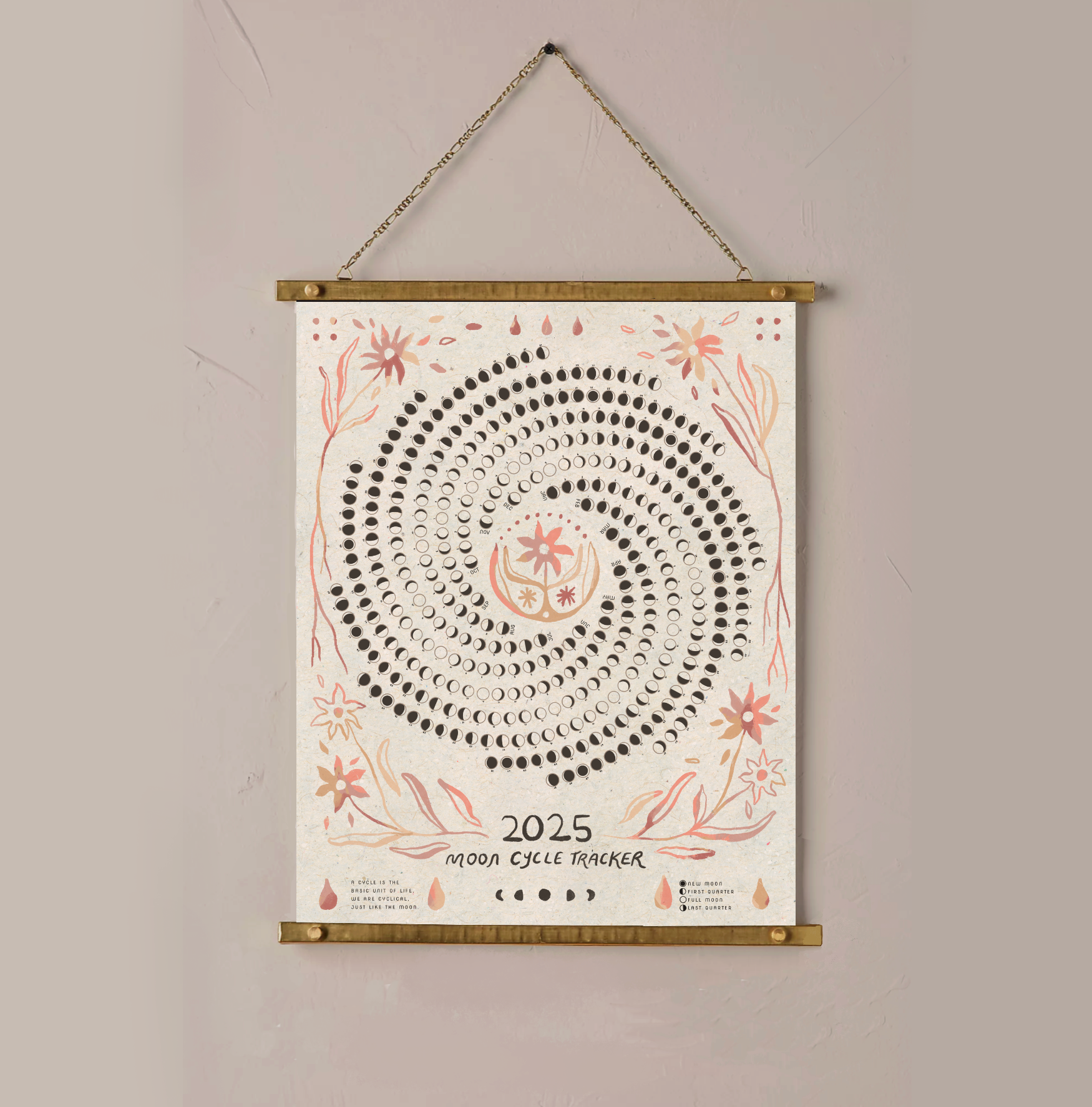 Studio Marilyn - Wholesale Calendar - Period Tracker Moon Calendar - Light0