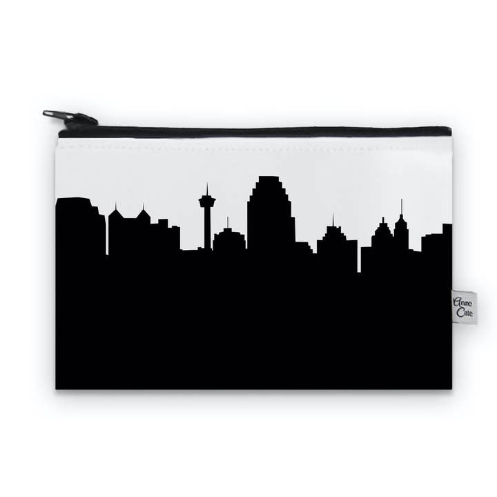 Anne Cate – wholesale Coin purse – Women’s – San Antonio TX Skyline Canvas Mini Purse0