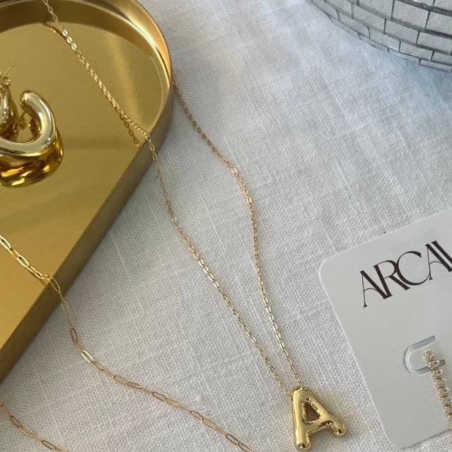 ARCAVIA - Wholesale Pendant/Charm Necklace - Bubble Letter Necklace1
