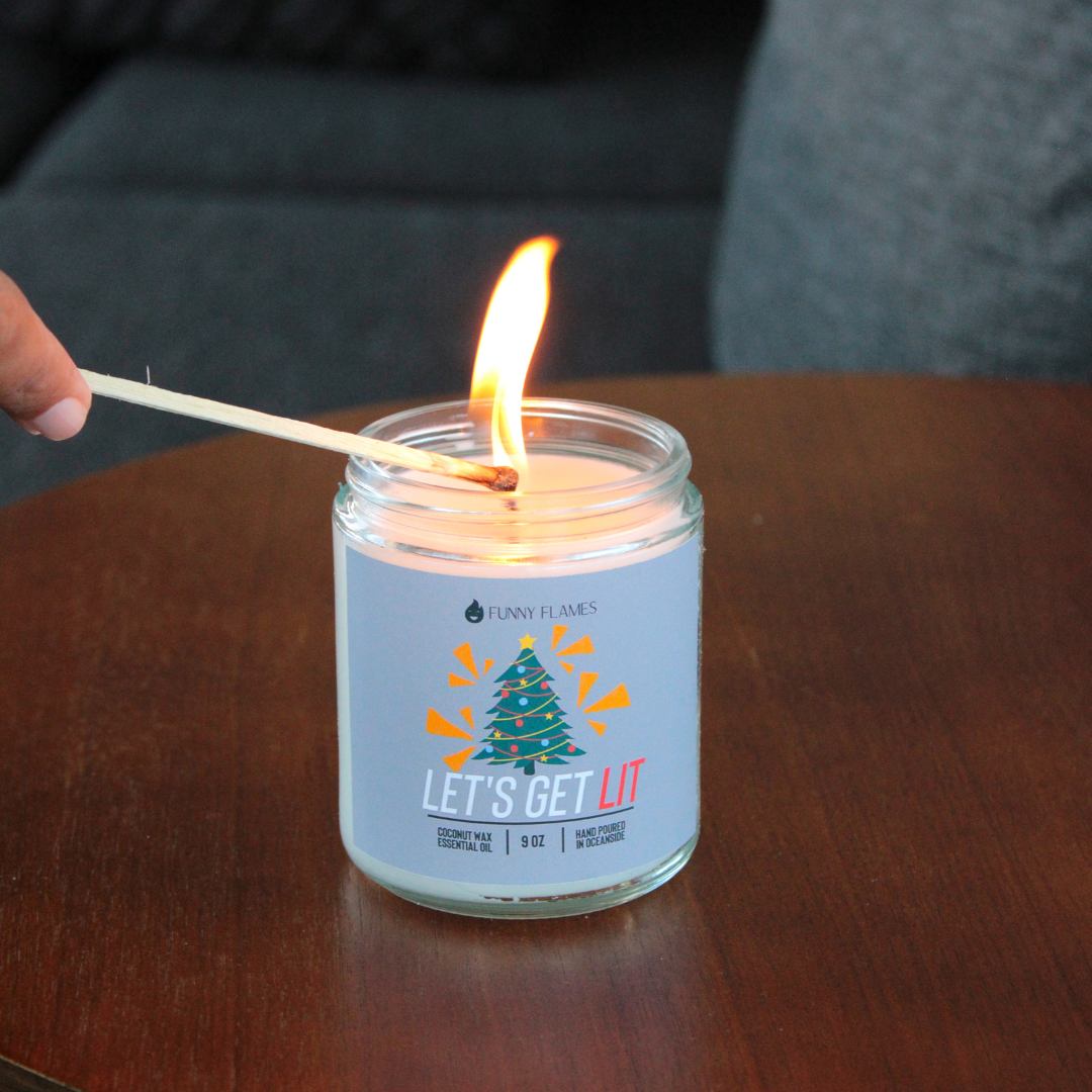 Funny Flames Candle Co - Les Creme - Wholesale Jar/Filled Candle - Holiday 2025 Best Sellers Collection 9oz Candles80