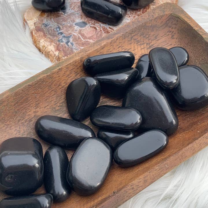 Wild Peonies Xo - Wholesale Spiritual Stone/Crystal - Shungite tumble stones - Karelia, Russia1