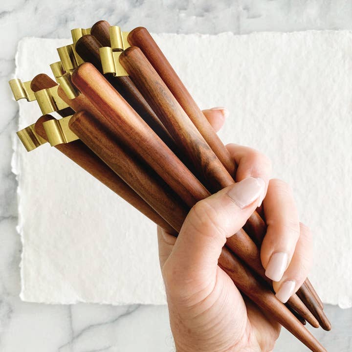 Rosewood Calligraphy Pen Holder for wholesale by INKMETHIS Calligraphy & Engraving