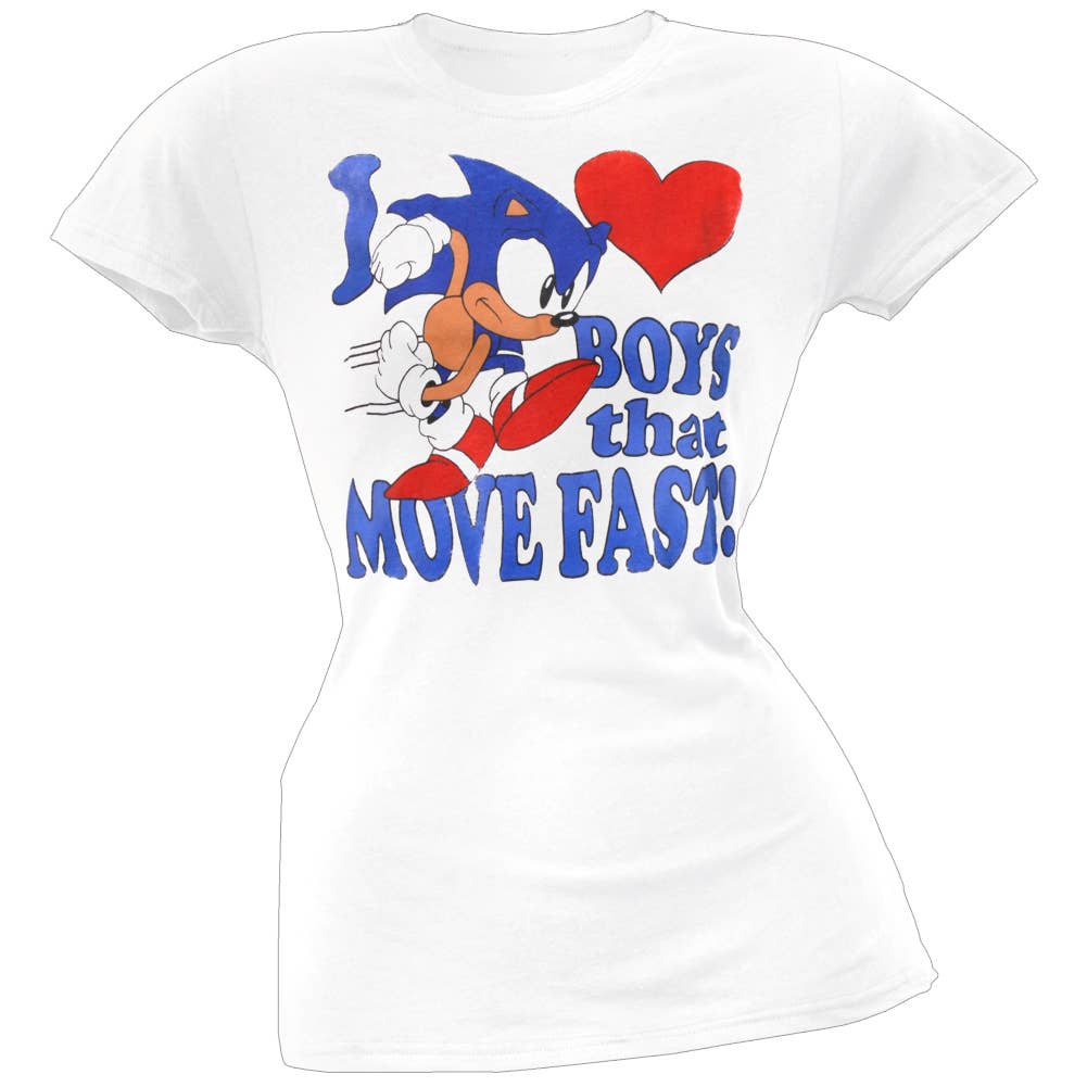 Official Store - Vente T-shirt sérigraphié – femme - Sonic The Hedgehog - T-shirt rapide pour femmes juniors0