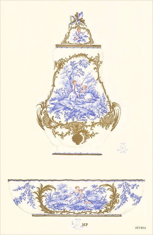 Found Image Press - Wholesale Sticker - Sticker DA-645 Sevres Porcelain Urn and Bowl0
