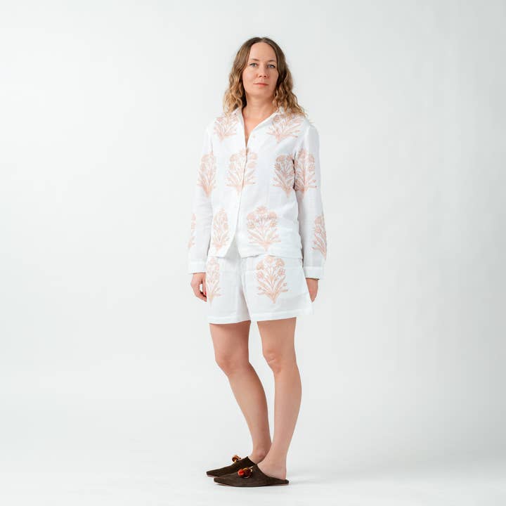 Set pigiama in cotone stampato a mano per la vendita all'ingrosso da parte di Nest Factory