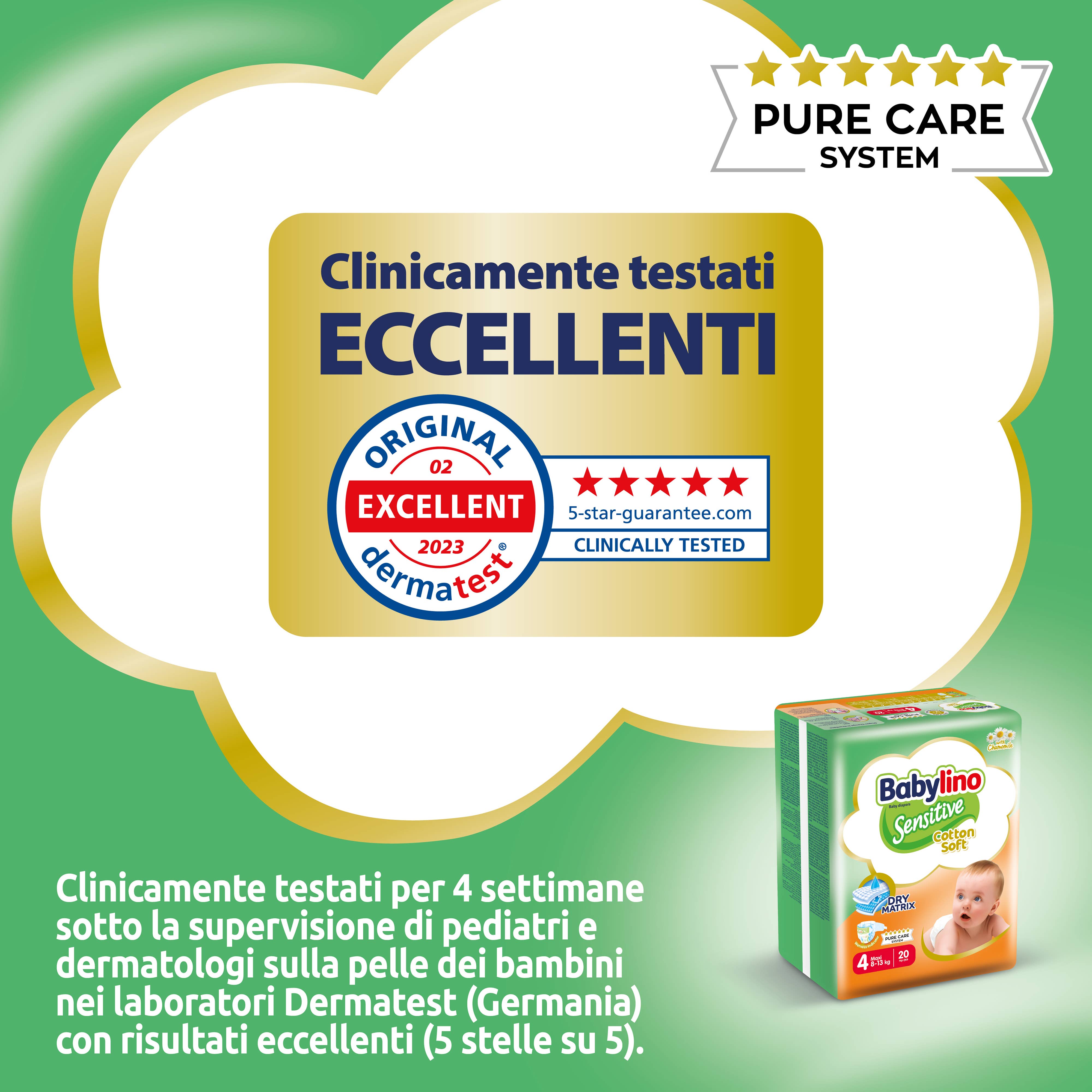 Babylino - Wholesale Diaper (Non-Cloth) - Baby - Babylino Sensitive Cotton Soft, Diapers Size 4, 20 Units6