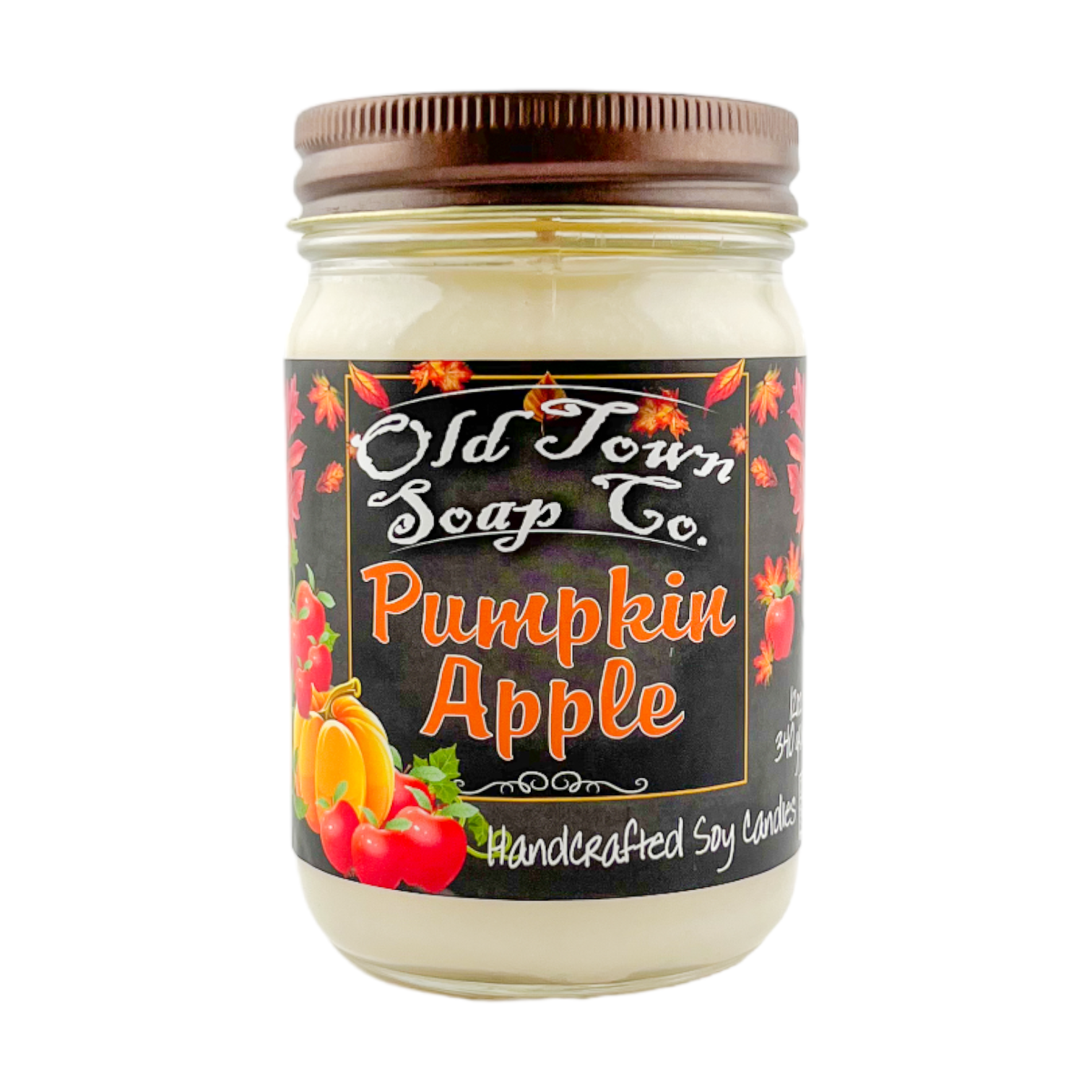 Old Town Soap Co. - Wholesale Jar/Filled Candle - Fall Scented 12oz Candles - Avail in 11 Perfect Fall Scents9