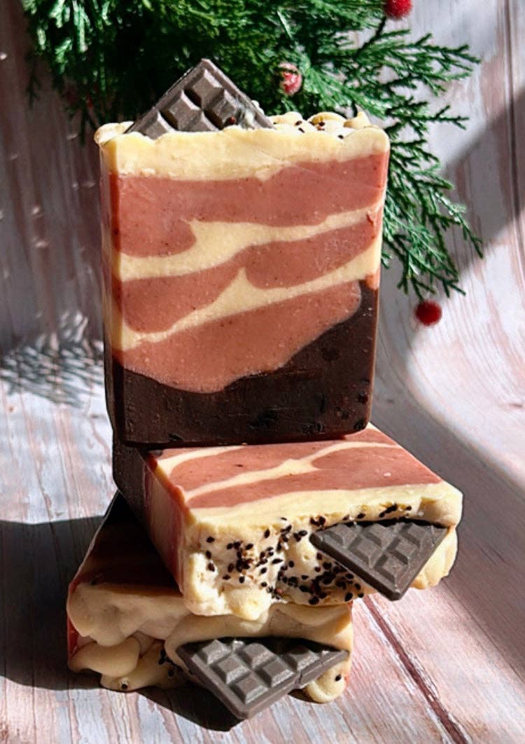 LaVic Organics – Großhandel Feste Seife – Choclate Love | Zartbitterschokolade | weiße Schokolade2