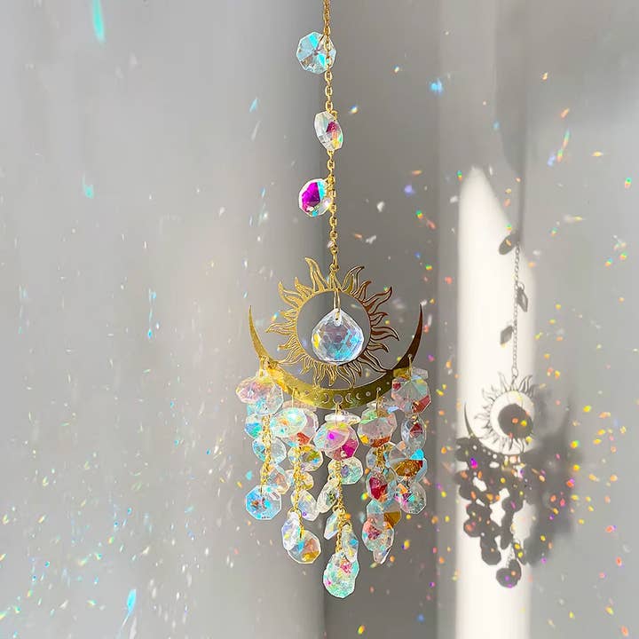 Yoga Junkies - Wholesale Suncatcher - Sonne & Mond Sonnenfänger mit Kristallen2