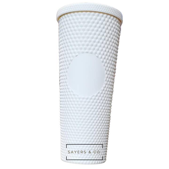 Sayers & Co. - Wholesale Insulated mug/tumbler - 24 oz Matte & Glossy Studded Screw Top Tumbler Double Walled53