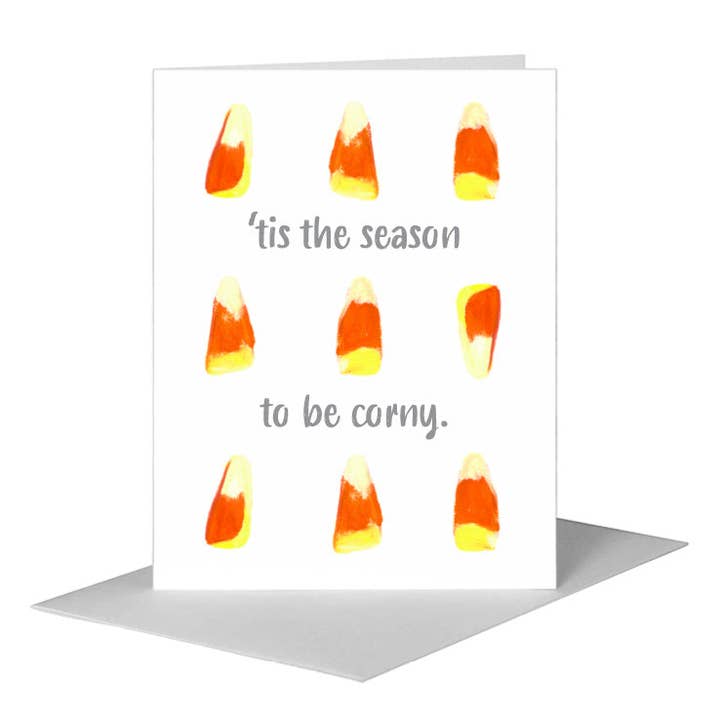 Candy Corn, Greeting Card (#7123B) for wholesale by Printed Canvas
