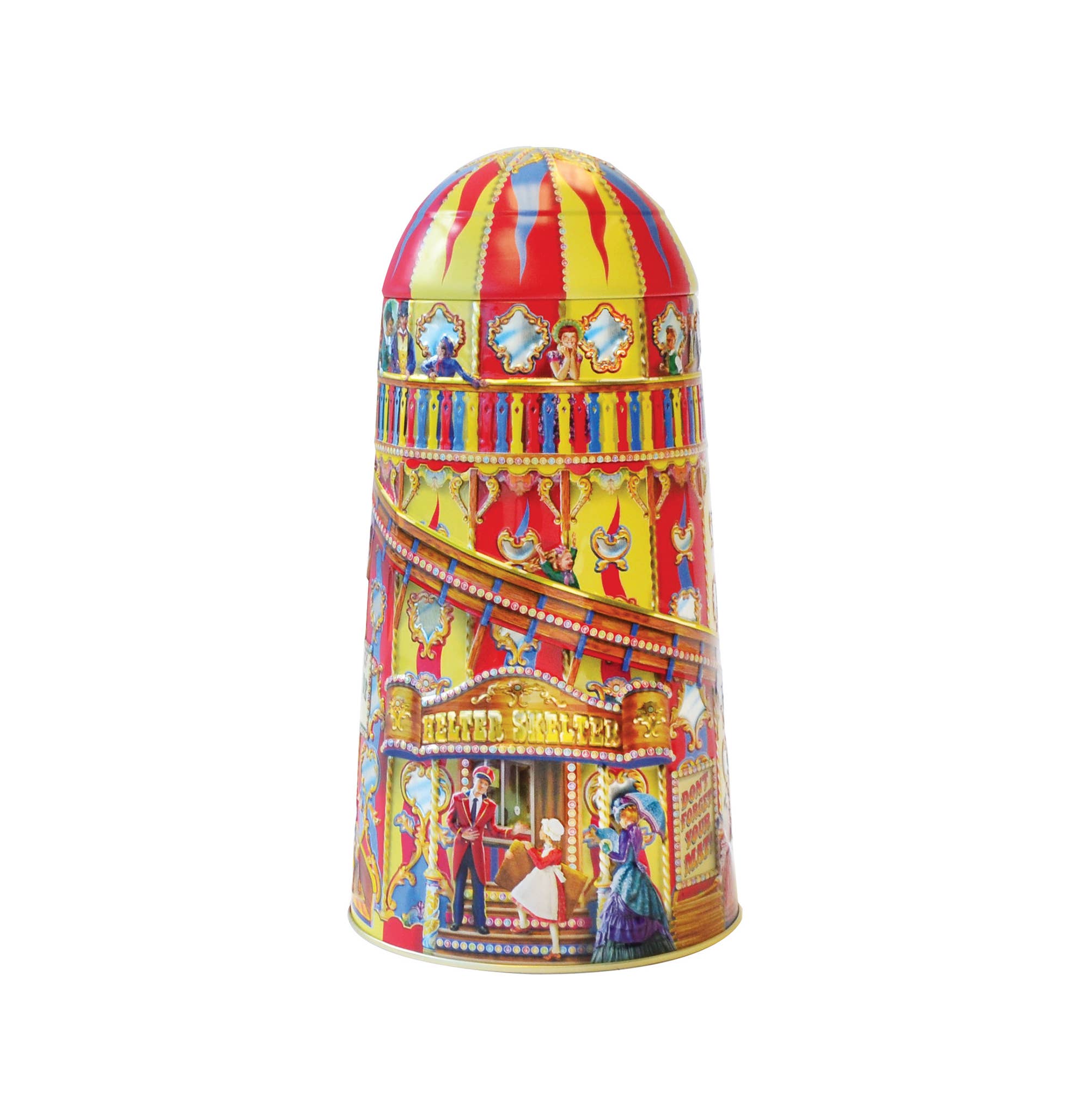 Churchill's Confectionery - Wholesale Cookie - Helter Skelter (Dream Slide) Tin with Toffees or Biscuits