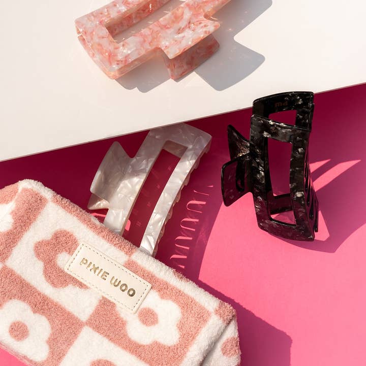 Pixie woo – Clips para cabelo - Mulher por atacado – Clipe de garra grande - Coleção Core14