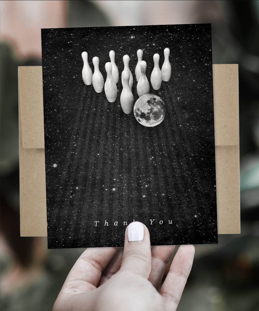 The Galek Sea - Wholesale Thank You Card - Thank You Cosmic Bowling Card1