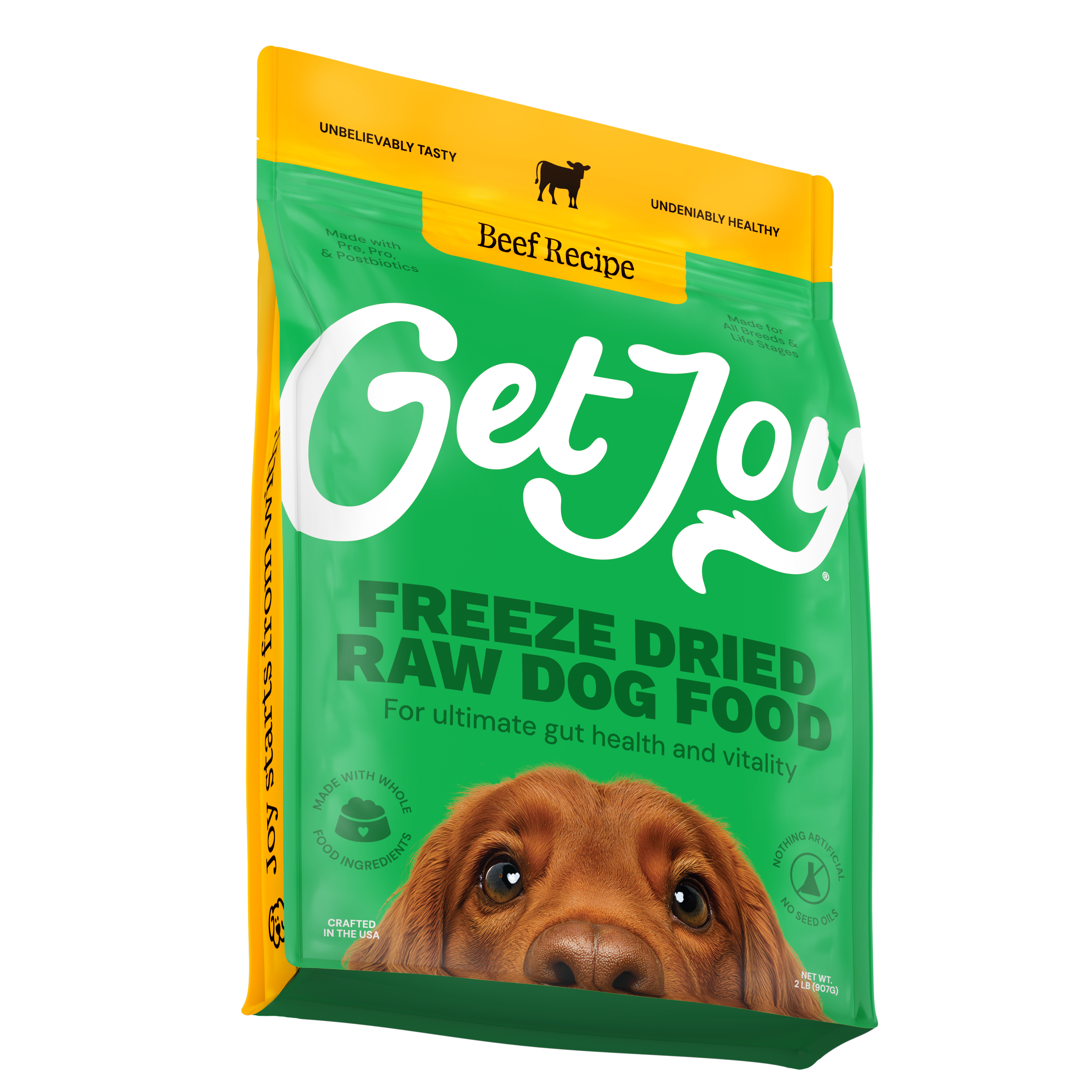 Get Joy Food - Wholesale Pet Food - Dog - Fresh Freeze Dried Raw - Beef Formula 32oz2