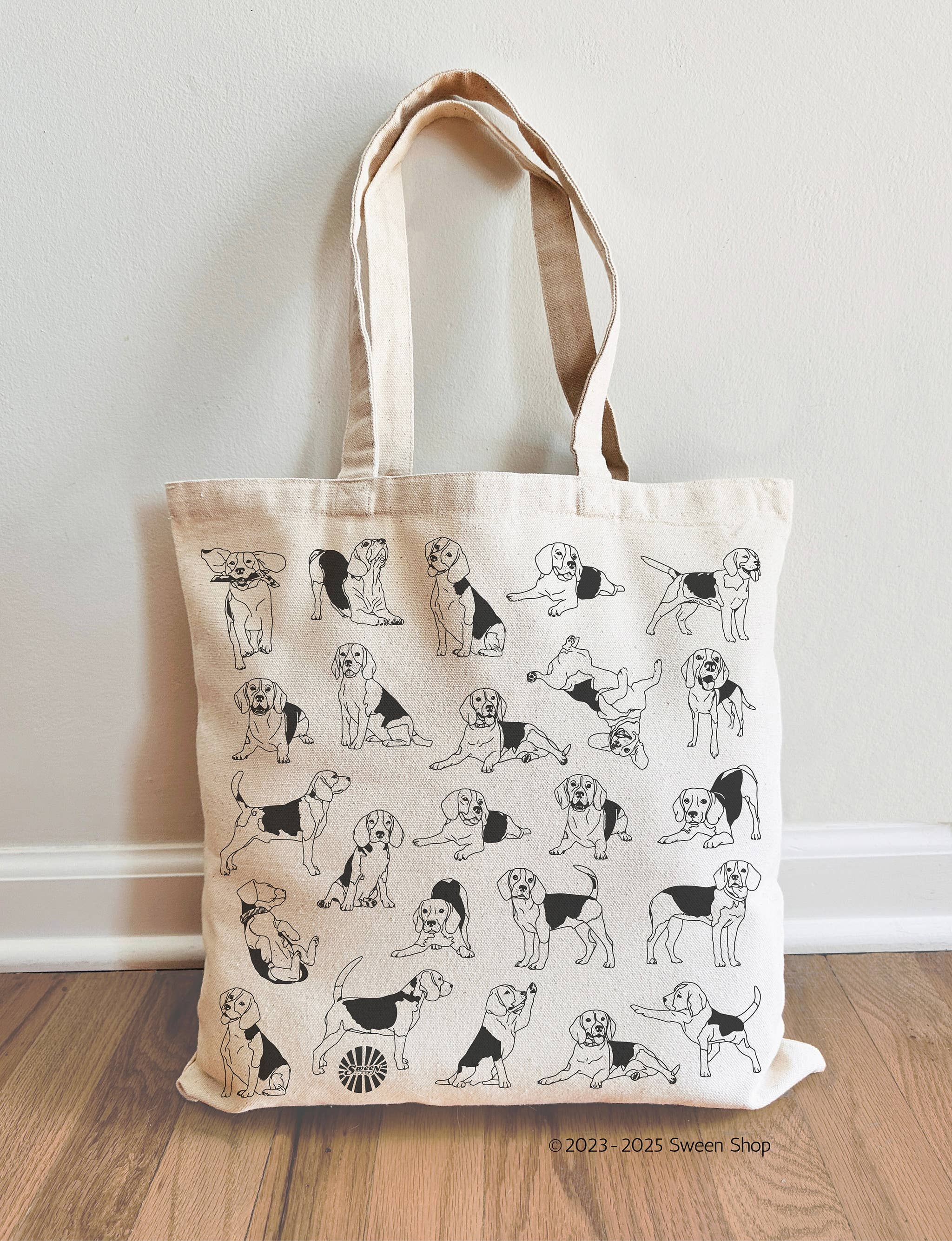 Sween Shop - Wholesale Tote Bag - Unisex - Beagle Canvas Tote Bag for Dog Lovers and Dog dad Gift1