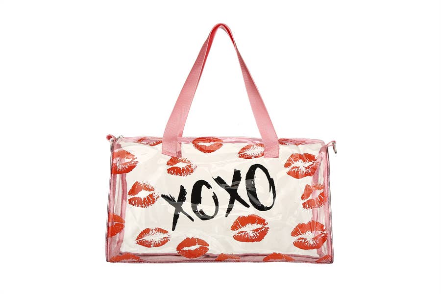 Nima Accessories Inc - Wholesale Satchel - Women's - Ladies Clear See Thru XOXO Satchel Handbag