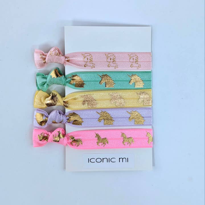 iconic mi – wholesale Hair tie – Knotted ribbon unicorn hair ties