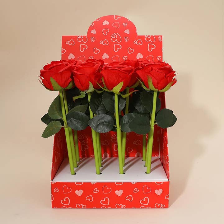 Stylos à bille en forme de tige de rose pour cadeau pour la vente par Happy PoP